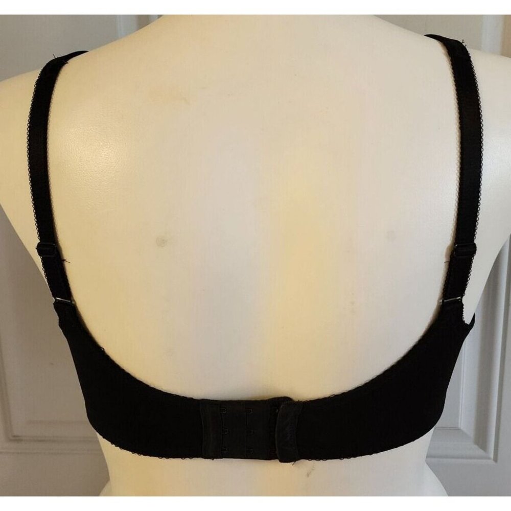 WACOAL Bodysuede Full-Figure Bra Underwire Comfort Straps 85185 Black Size 36D - Picture 6 of 13